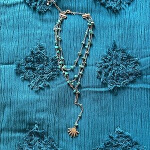 Turquoise boho Layered Necklace